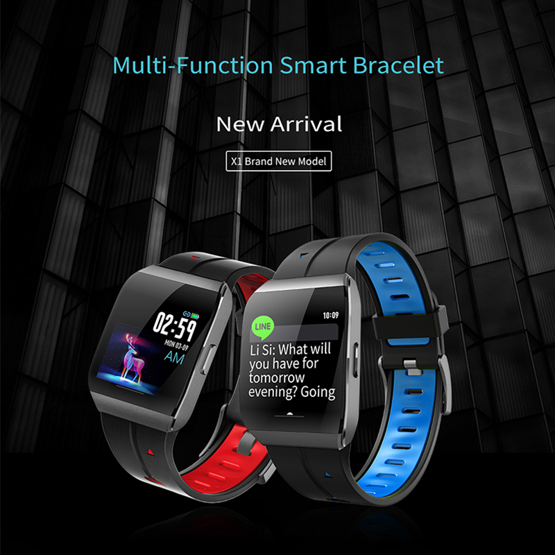 Smart watch   Multi-fuction smart Bracelet X1  ( JYDA127)  Smart sport watch  Detection of sleep  Level  IP68 waterproof
