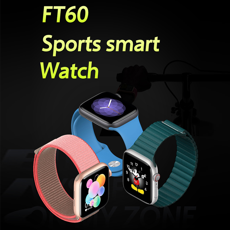 Smart watchFT60,Bluetooth; Heart Rate & Blood Pressure monitoring; Sleep Monitoring; Sports Data Collection: Detects the state of your daily movements